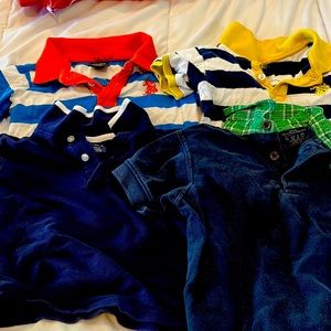 Boys  US Polo Assn. polo shirts lot of 4